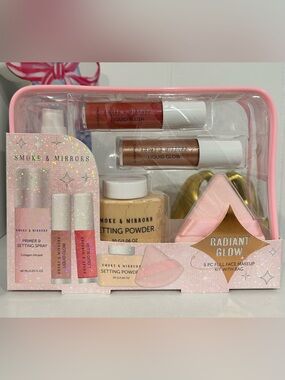 Smoke & Mirrors Radiant Glow Makeup Set - Pink & Gold